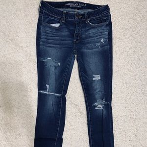 Ripped High Waisted Skinny Jeans